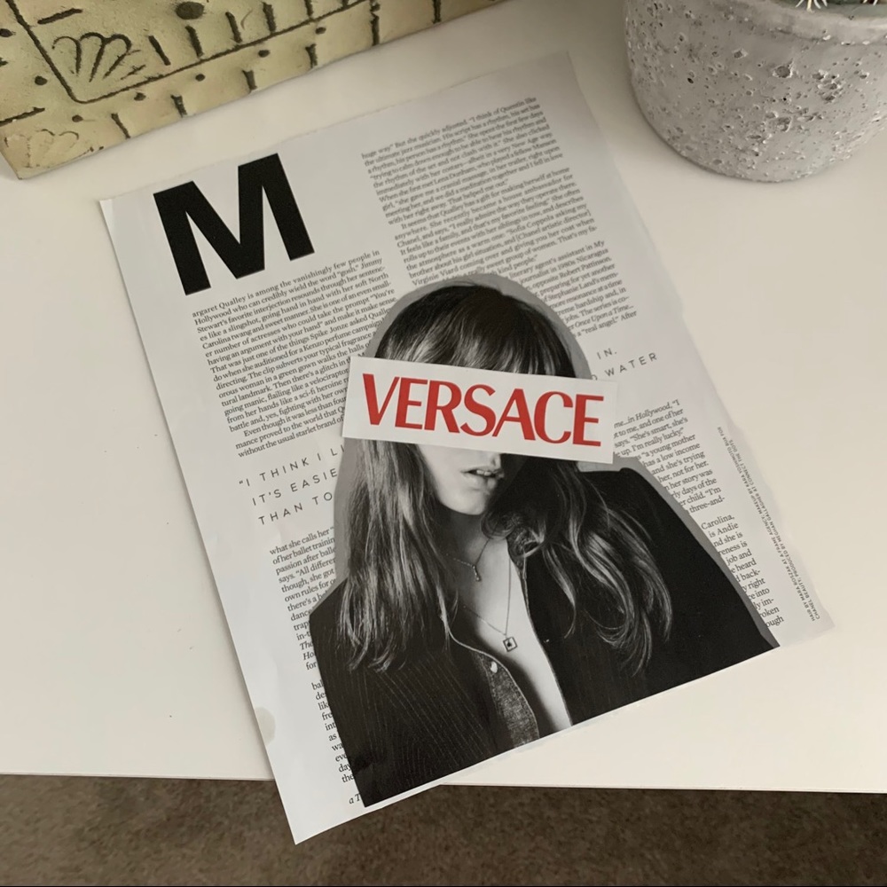 Handmade 8x10 Fashion Collage - Versace Theme - Picture 6 of 10